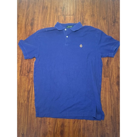 Ralph Lauren Shirt Womens SZ M Blue Polo Short Sleeve Chest Logo Short Sleeve - Picture 2 of 7
